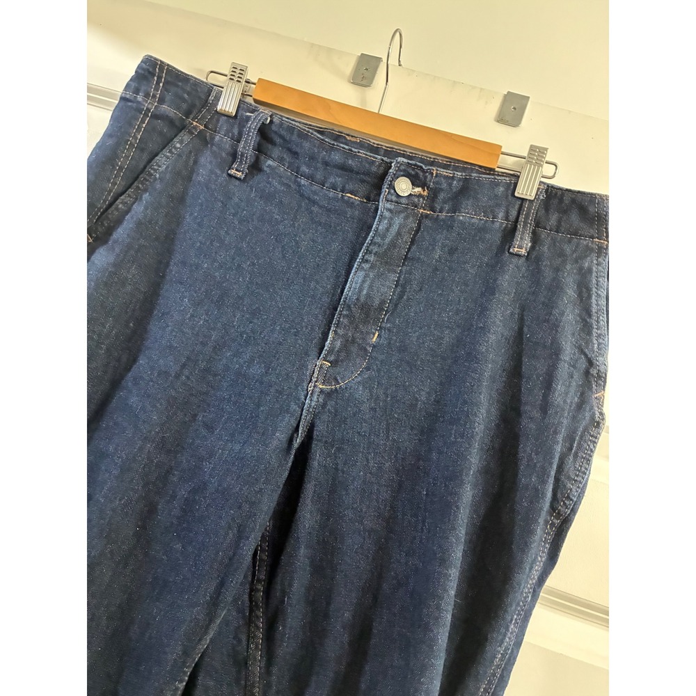 Old Navy OG Loose High Rise Dark Wash Jeans Women 14 Relaxed Wide Leg coquette
